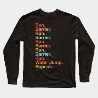 Steeplechase Run Track and Field 3000m Steeplechase Long Sleeve T-Shirt